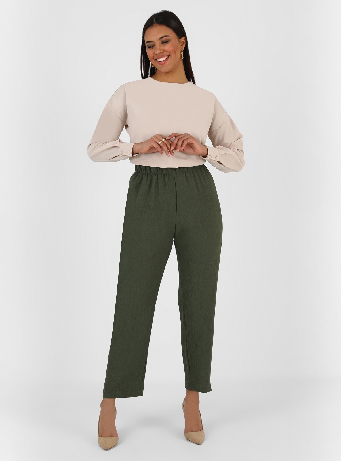 Khaki - Plus Size Pants