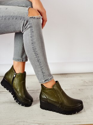 Shoestime Khaki Boots