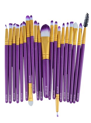 20pcs Makeup Brush Set Purple