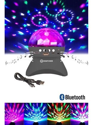 Ceiling Light Reflective Bluetooth Enabled Disco Ball Mp3 Player Starmaster Black Color