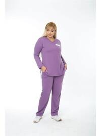 Purple - Plus Size Suit