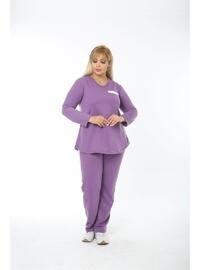 Purple - Plus Size Suit