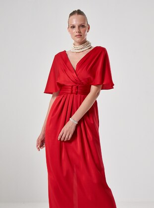ESCOLL Red Evening Dresses