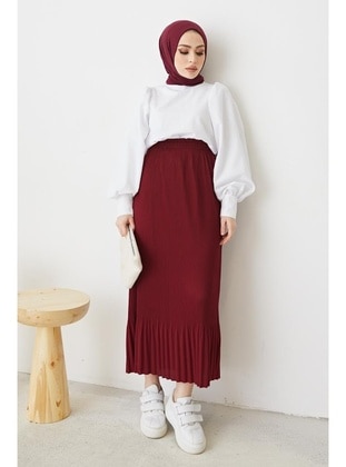 Benguen Maroon Skirt