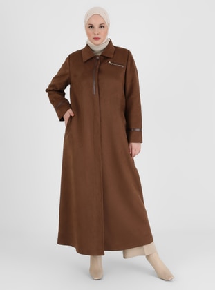 Tan - Fully Lined - Point Collar - Topcoat - Olcay