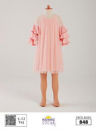 Kıvanç Çocuk Pink Girls` Dress