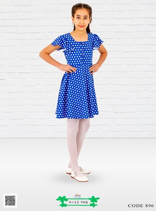 Kıvanç Çocuk Navy Blue Girls` Dress