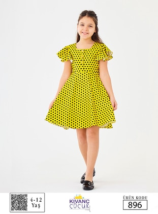 Kıvanç Çocuk Yellow Girls` Dress