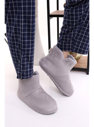 Wordex Gray Home Shoes
