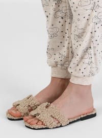  Beige Home Shoes