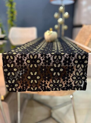 AYSU MODA Black Dinner Table Textiles