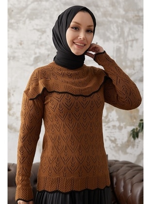 InStyle Brown Knit Sweaters