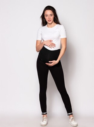 Busa Giyim Black Maternity Pants