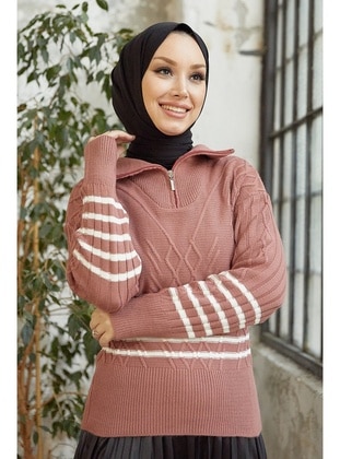 InStyle Dusty Rose Knit Sweaters