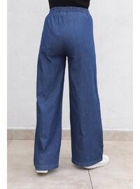  Dark Navy Blue Denim Trousers