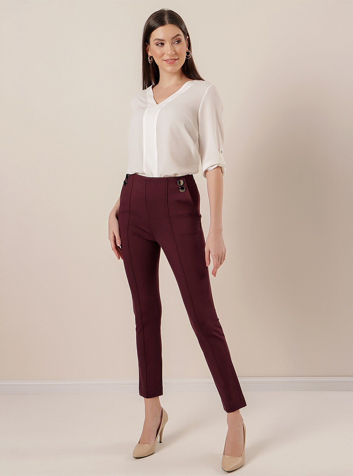 Maroon Pants