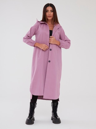 Lilac - Unlined - Trench Coat - SAHRA AFRA