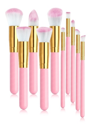 10 Pcs Makeup Brush Set | 10 Pcs Makeup Brush Set Pink