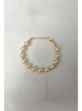 Pearl Bracelet Gold Color Color