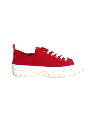 Red Linen Women's Sneaker Sneakers