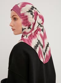 Patterned Instant Hijab Rose Instant Scarf