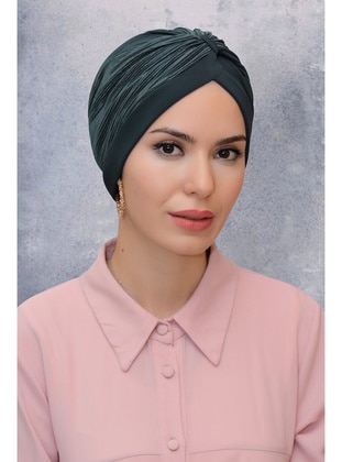 Smoke Colored Practical Instant Fitted Hijab Undercap Fukuro Sandy Fabric Shirred 1831_25