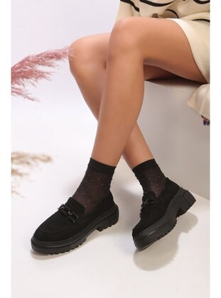 Shoeberry Black Casual Shoes