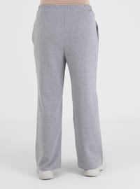 Gray - Plus Size Pants