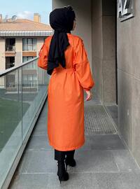  Orange Trench Coat