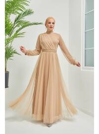  - Fully Lined - Crew neck - Modest Evening Dress