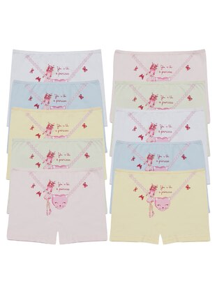 10``S Multicolor Princess Printed Girl's Shorts Boxers Multicolor