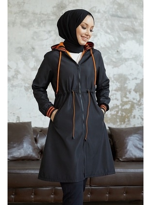 InStyle Black Trench Coat