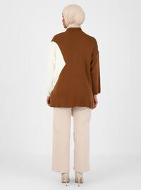 Tulle Chain Sweater Camel