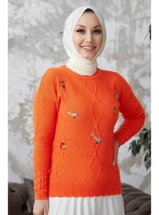 Orange - Knit Sweaters - InStyle