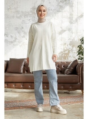 White - Knit Tunics - In Style