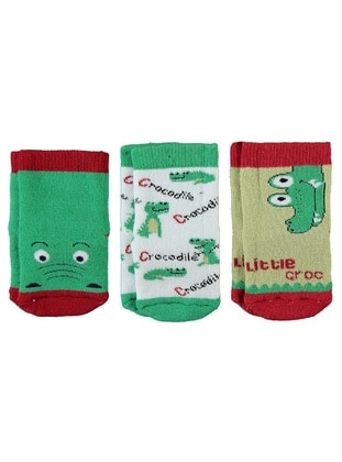 Green - Baby Socks - Civil