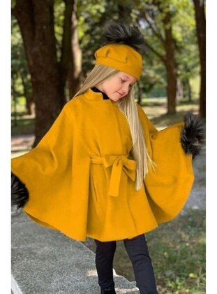 Yellow - Girls` Coat - Riccotarz