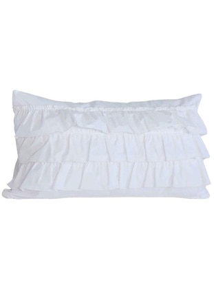 White - Pillow Case - Ayşe Türban Tasarım