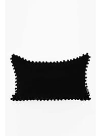 Black - Throw Pillow Covers