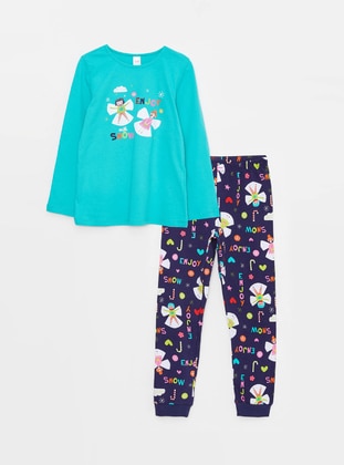 LC WAIKIKI Turquoise Girls` Pyjamas