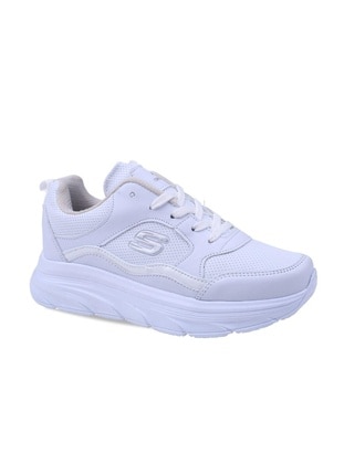 White - Sports Shoes - Papuç Sepeti