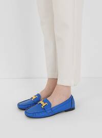 Flat - Blue - Casual Shoes