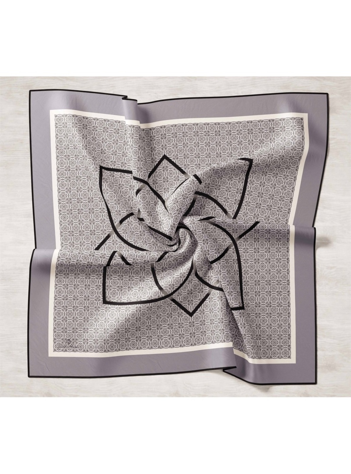 Gray sale silk scarf