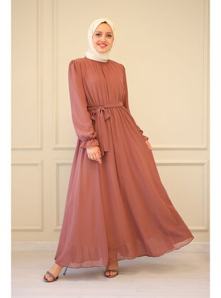 SARETEX Mink Modest Dress