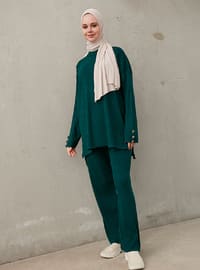 Emerald - Unlined - Crew neck - Knit Suits