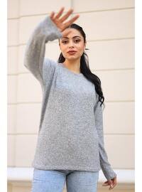Cotton Soft Sweater Gray