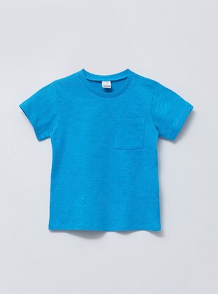 Blue - Boys` T-Shirt - LC WAIKIKI
