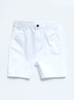 White - Boys` Shorts - LC WAIKIKI