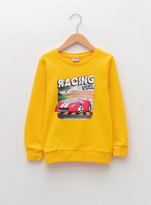 Yellow - Boys` Sweatshirt - LC WAIKIKI