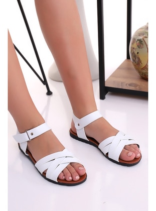 50gr - White - Flat Sandals - Sandal - Wordex